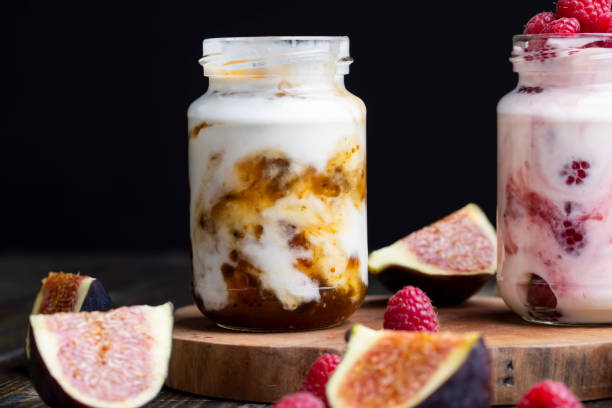 istock Yogurt made from milk with figs 1441751211