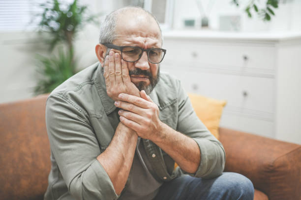 istock Mature adult man illness (toothache) 1441751842