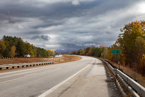 Interstate 93, West Campton, New Hampshire, USA