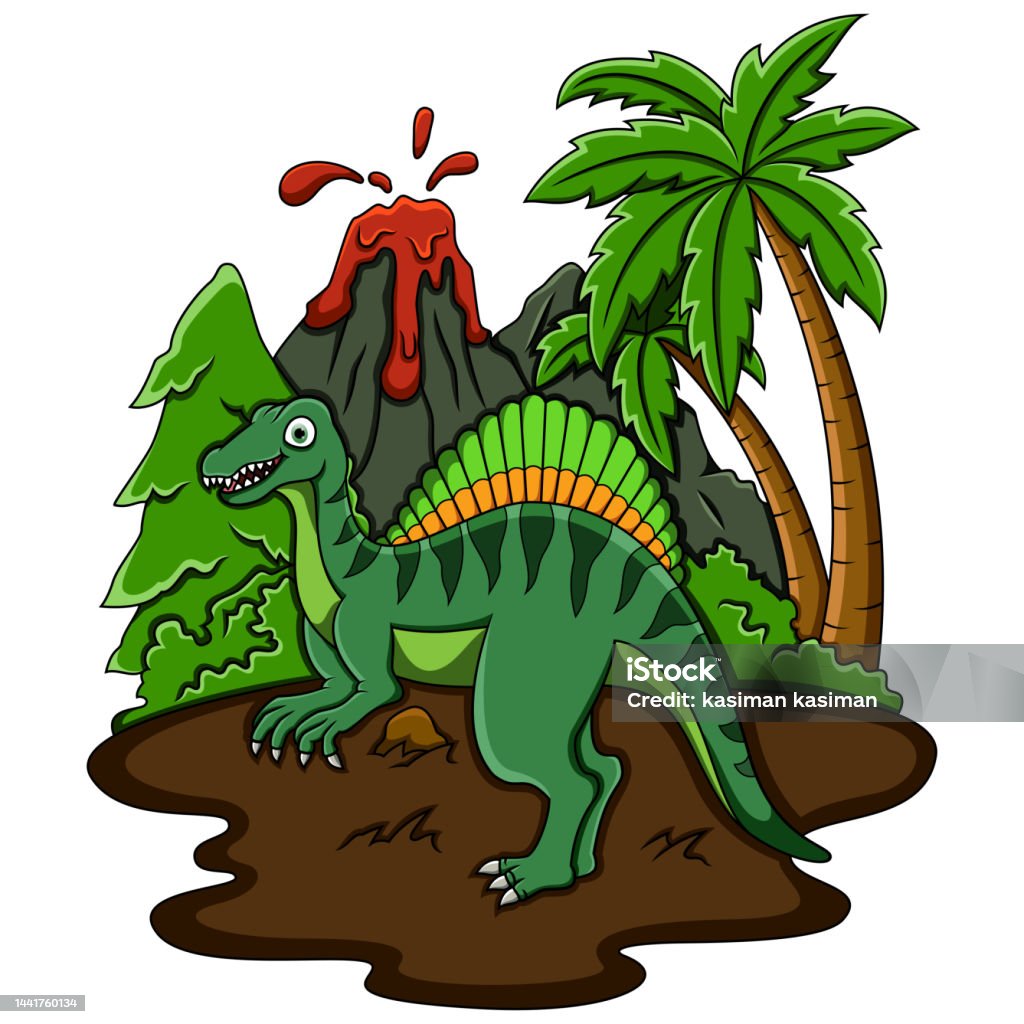 Ilustración de Dibujos Animados Spinosaurus En La Selva y más Vectores  Libres de Derechos de Agresión - Agresión, Animal, Animal extinto - iStock