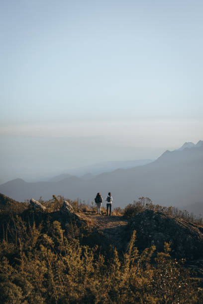 istock Backpackers enjoying the canyon view 1441762428