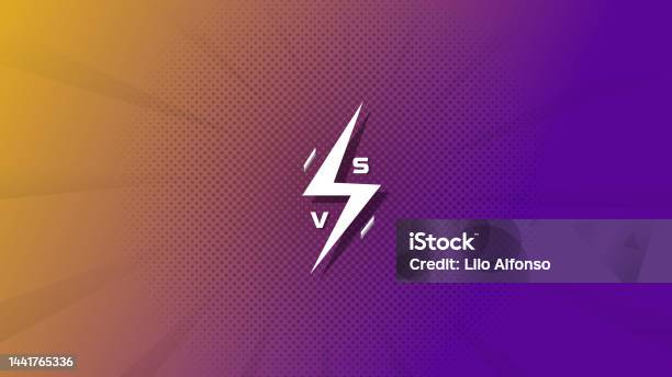 Sample Vs Background Abstract Versus Vs Background Design With Minimalist Comic Style Stock ...