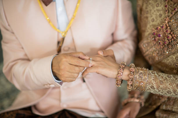 istock wear a ring, wedding ring, love couple 1441766570