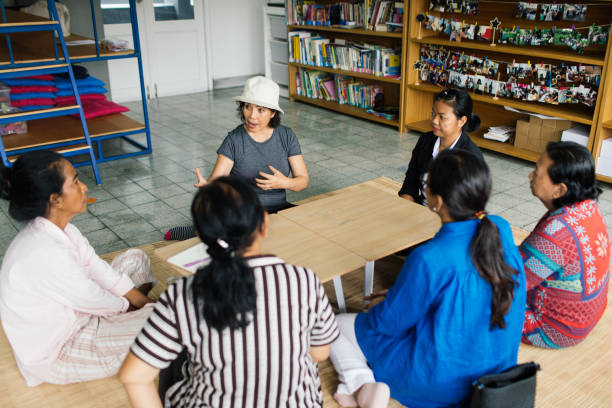 Communication Workshop With Older Asian Women