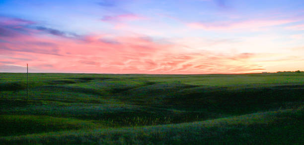 istock Rolling farm land under a beautiful sky 1441779371