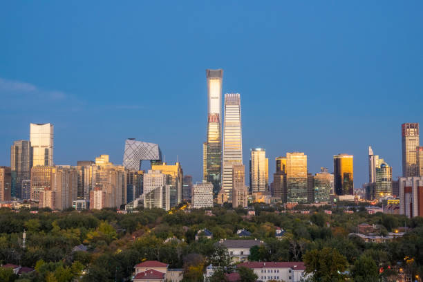 istock Beijing  central business district  night 1441789158