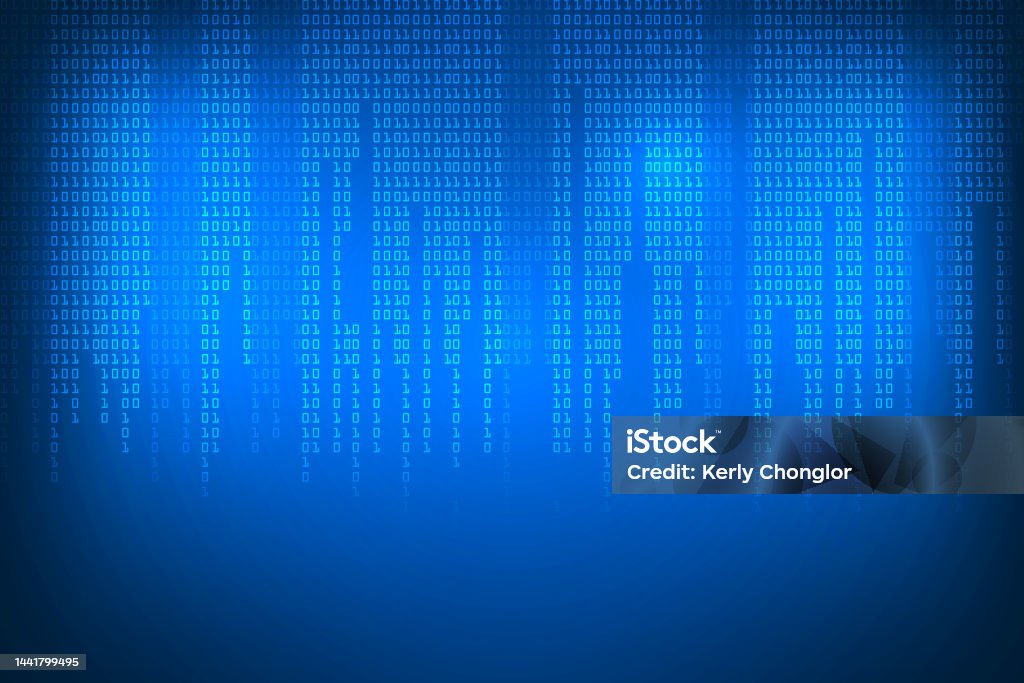 Binary Code Security Technology Abstract Stock Illustration - Download ...