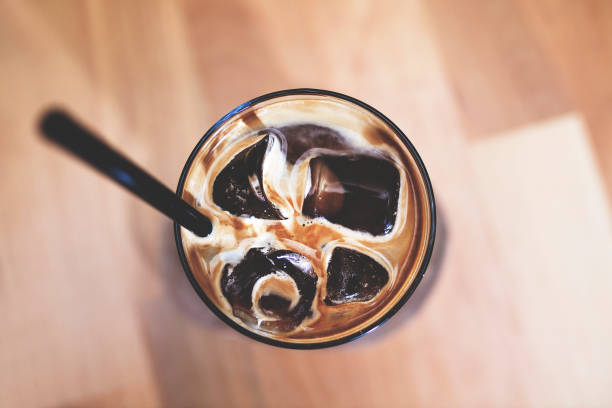 istock A cup of Iced Latte Coffee with ice cubes 1441803422
