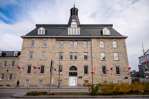 Ottawa, Ontario - October 20, 2022: Exterior of the Canada School of Public Service.