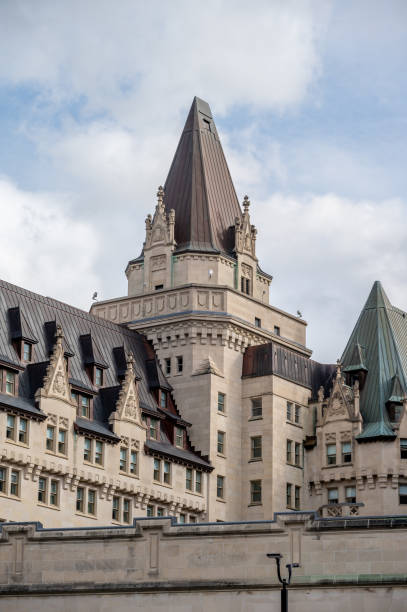 Chateau Laurier in Ottawa Ottawa, Ontario - October 20, 2022: Exterior of the landmark Chateau Laurier in Ottawa. chateau laurier stock pictures, royalty-free photos & images