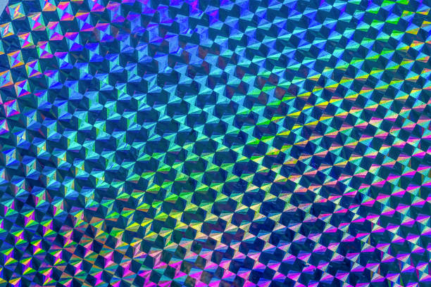 istock Holographic rainbow foil iridescent texture abstract hologram background 1441808390