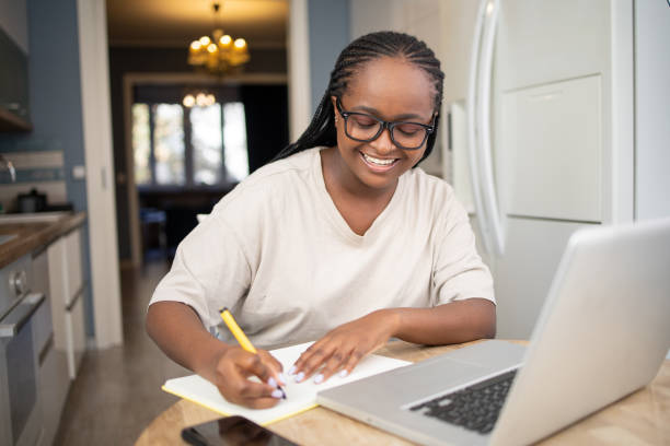 istock Woman working from home 1441809461