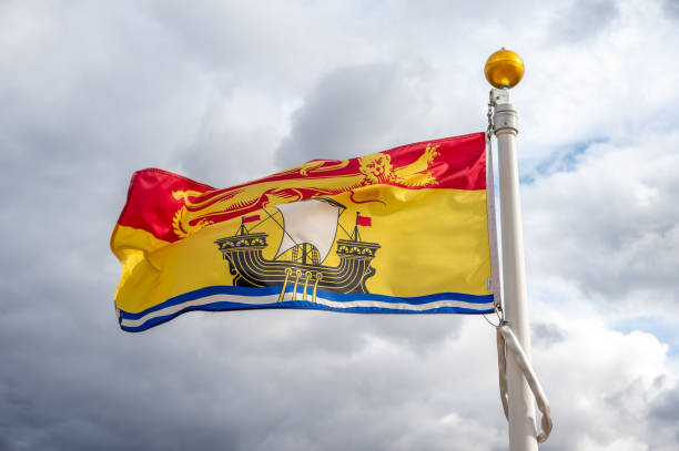 istock Flag of New Brunswick 1441811578