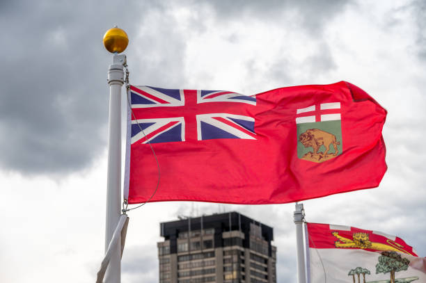 istock Flag of Manitoba 1441811580