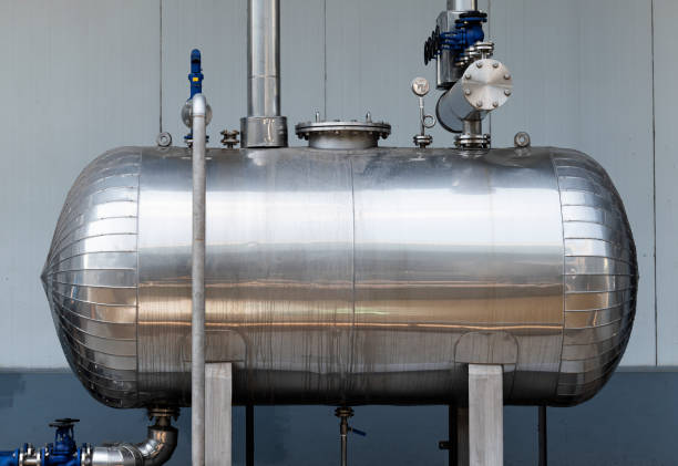istock Large carbon dioxide chemical tank 1441816329