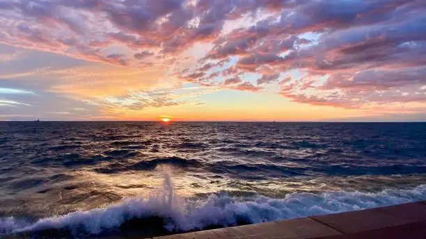 Photo of Sunrise over Lake Michigan