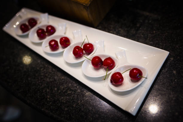 istock sweet cherry for dessert appetizer in luxury restaurant 1441826717