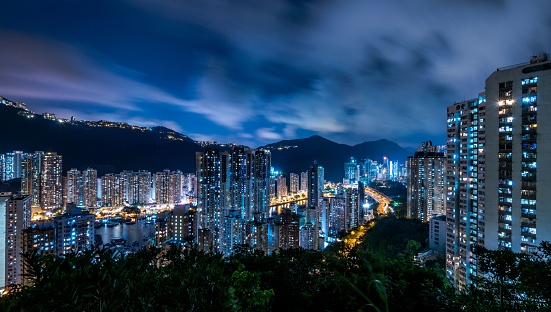 China Shenzhen future modern building night view