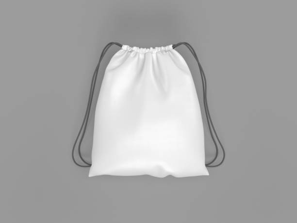 istock 3D rendering of a white-colored cosmetic drawstring bag on a grey background 1441835250