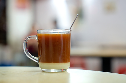 Milk tea beverage most commonly found in restaurants, outdoor stalls, mamaks and kopitiams within the Southeast Asian countries of Malaysia