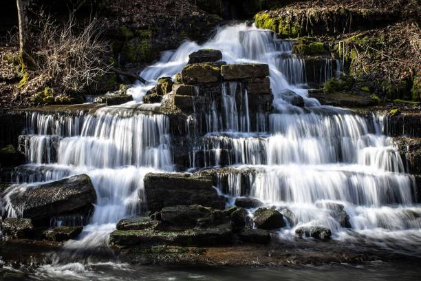 istock Long exposure shot of the beautiful waterfall. 1441836867