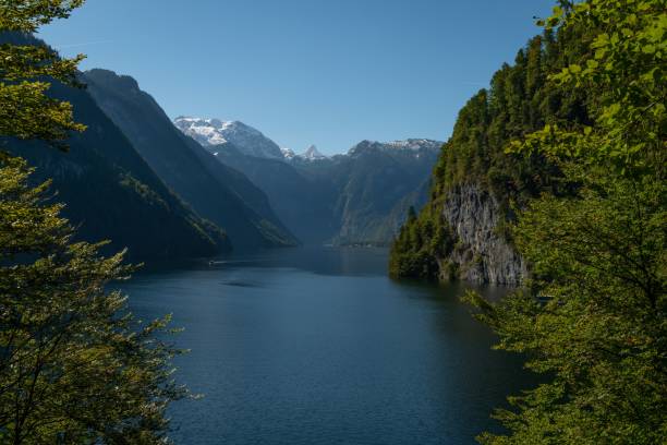 istock Scenic view of Berchtesgaden mountain range on a sunny day 1441838422