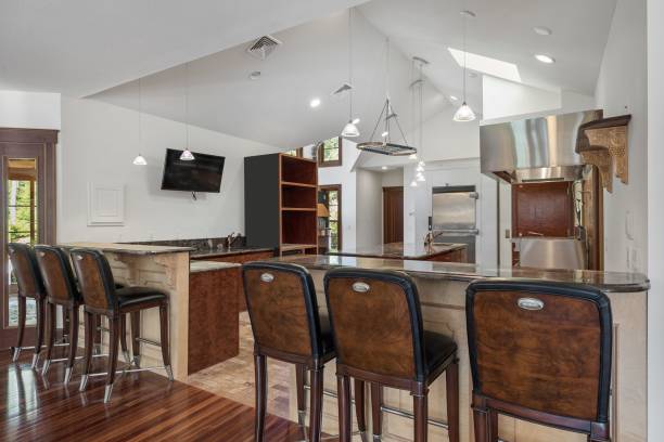 istock Interior shot of a beautiful luxury mansion's kitchen 1441839397