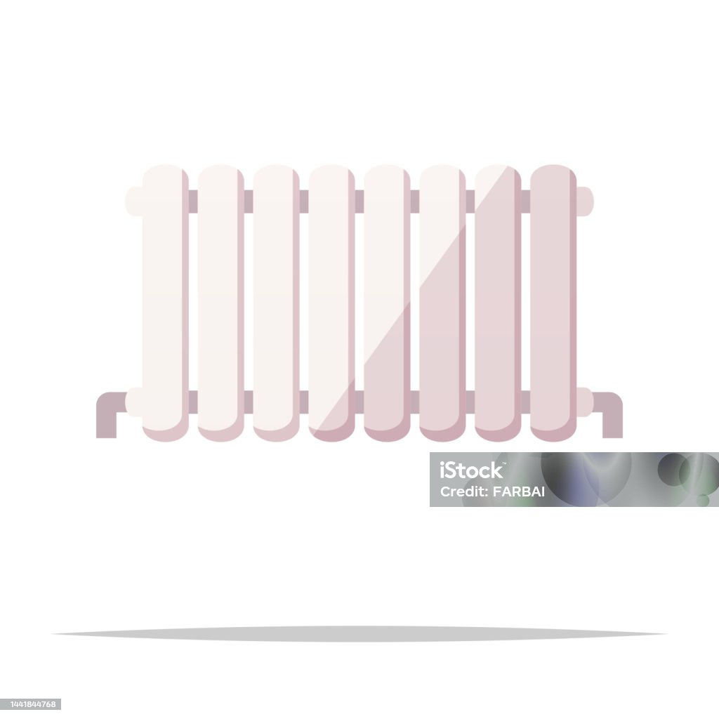 Heating Radiator Sign Central Heating Radiator Vector Isolated Illustration Stock ...