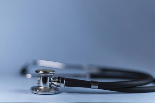 istock Closeup shot of a stethoscope on a white surface 1441847060