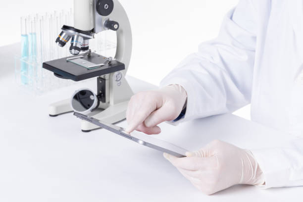 istock Closeup of a scientist using a tablet in a laboratory for analyzing research results 1441847484