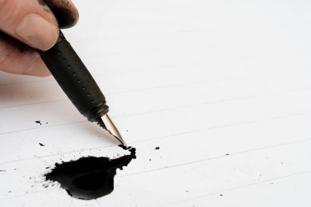 write a card with a quill and an inkwell