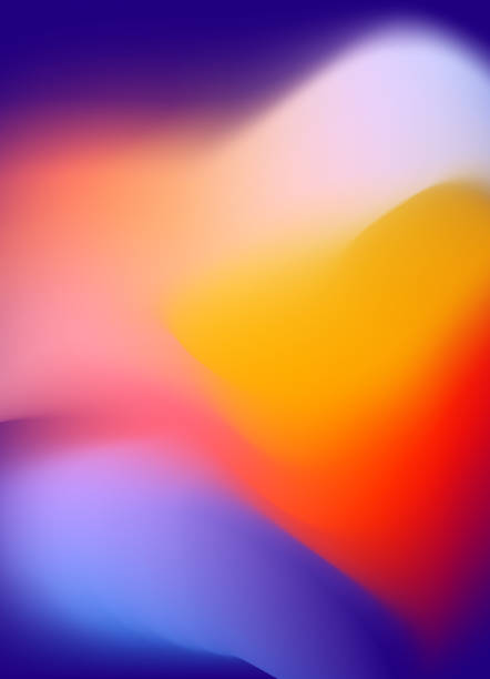 Abstract smooth Pantone color lines - Perfect for desktop background or Web Design