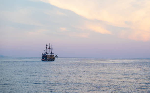 istock Closeup shot of a floating vessel 1441850896