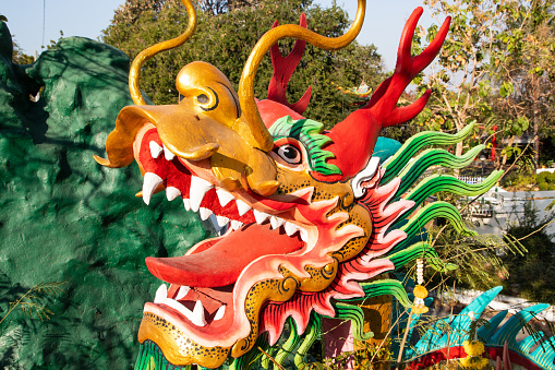 The Golden Dragon show on parade in Chinese New Year Festival