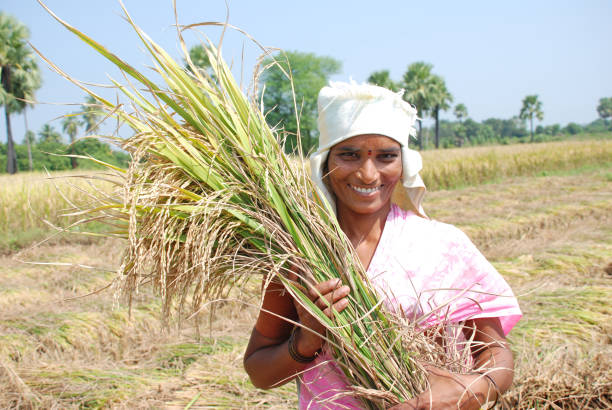 Hyderabad, India – March 02, 2017: Happy & educated farmers of India