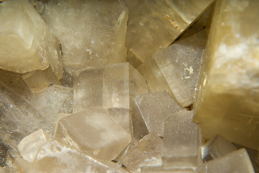 A closeup shot of Baryte mineral