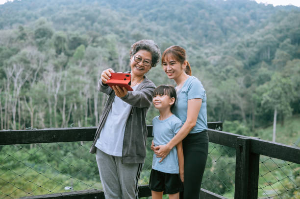 istock Asian Chinese family having great time. 1441854670