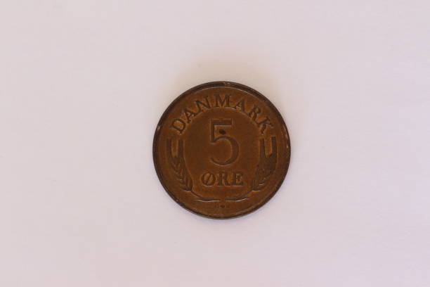 istock Close up of a Danish coin 1441856707