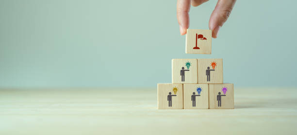 istock Idea generation and innovation strategy concept. Innovative thinking drive business growth,deliver value, build competitive advantage. Design thinking, develop new product, brainstorm, pitching idea. 1441860716