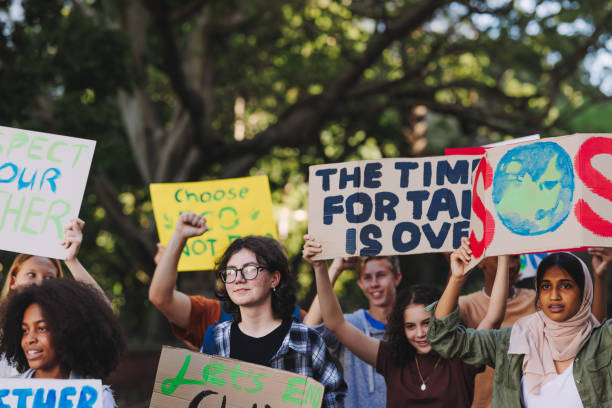 istock Striking to save the planet 1441874811