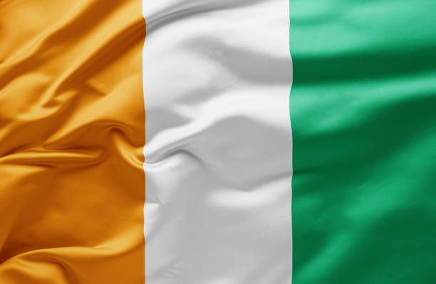 istock Waving national flag of Ivory Coast 1441877101