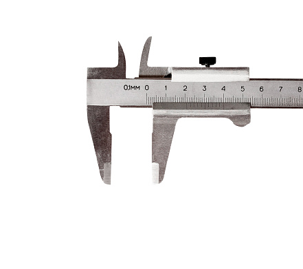 Calipers isolated on white background