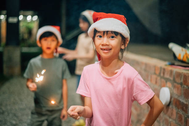 istock Asian Chinese Children with firework 1441883157