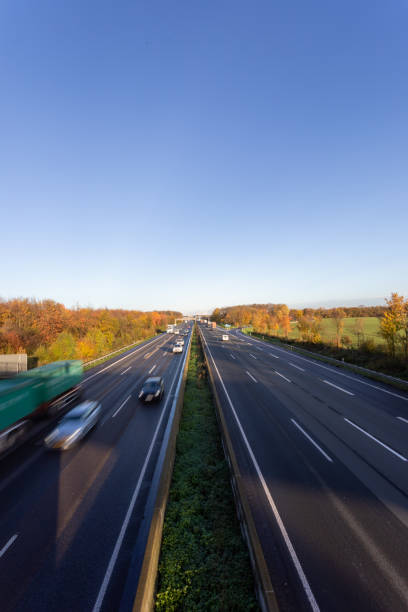 istock Car traffic at Autobahn 1441883400