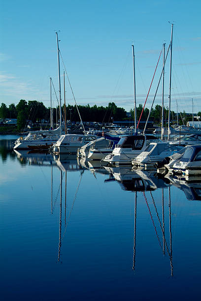 istock Yacht harbour in the morning 144188439