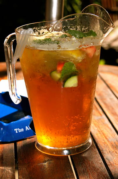 Jug of Pimms stock photo