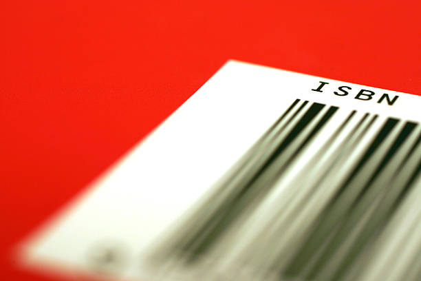 Rojo código de barras (ISBN - foto de stock