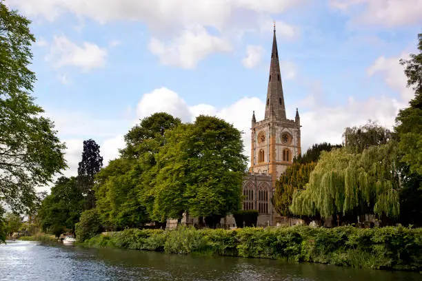Holy Tinity Church, Stratford - upon-Avon. Site of the grave of William Shakespeare.