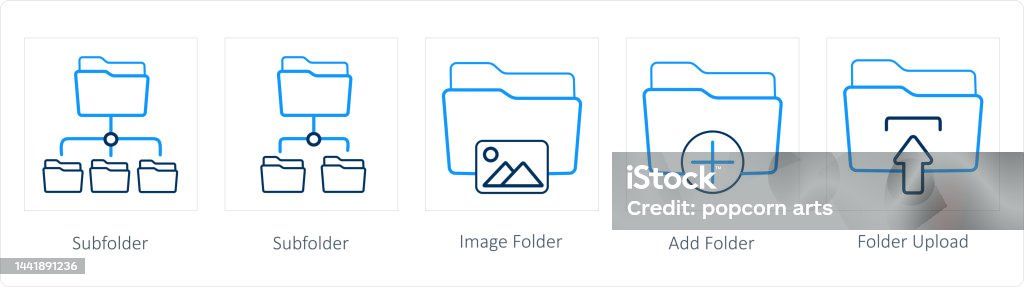Subfolder Image Folder Stock Illustration - Download Image Now ...