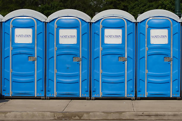 istock Portable Row of Toilets 144189288